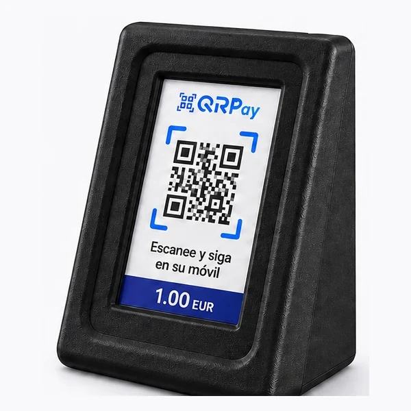 Terminal de pago por QR para máquinas expendedoras